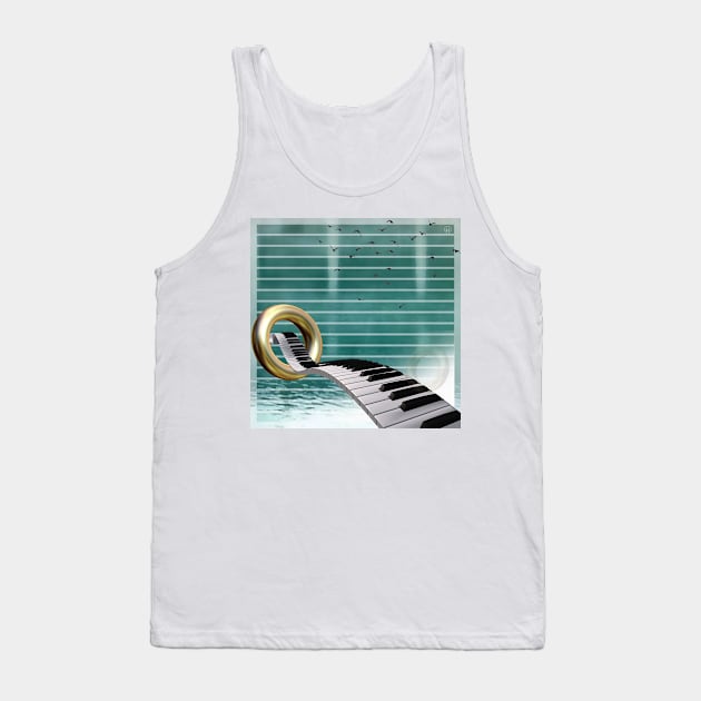 Piano/Ring Tank Top by TVVIN_PINEZ_M4LL